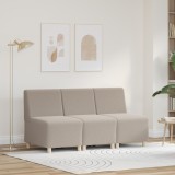 VidaXL Unitate Sofa Modulară Fără Brațe 3 pcs Gri deschis
