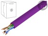 Cablu U/UTP 4x2x23AWG 6 s&acirc;rmă Cu PVC violet 305m DIGITUS