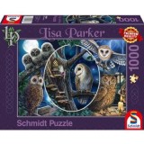 Puzzle 1000 piese, Lisa Parker - Bufnitele misterioase, Schimdt