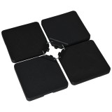 Outsunny Bază pentru Umbrelă cu Braț de 4 Piese, Se Umple cu Apă sau Nisip, Ideală pentru Umbrele cu Bază &icirc;n Cruce, Negru | Aosom Romania