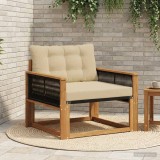 vidaXL Set de canapele de exterior Lemn solid de Acacia și Textilene 3438889