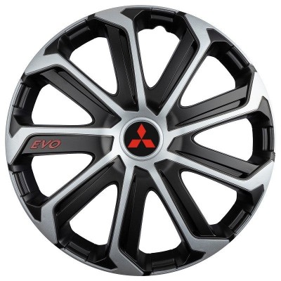 Set 4 Capace Roti Evo Gri-Negru R15, pentru MITSUBISHI foto