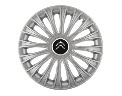 Set 4 capace roti pentru Citroen, model Dino Gray, R15 foto