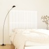 VidaXL Tăblie de pat pentru perete, alb, 127,5x3x110 cm lemn masiv pin