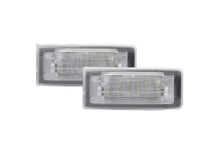 Set 2 buc lampa numar fata AUDI TT (8N), 10.1998-05.2006, partea stanga, LED; transparent; TUNING,