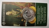 BNR - 5 ROMANI 1860 . 140 de ani de la infiintarea sistemului monetar romanesc . CERTIFICAT #002 . TIRAJ MIC : 250 BUC.