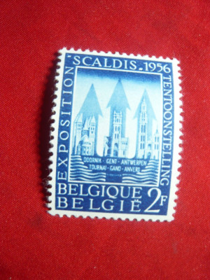 Serie Belgia 1956 - Targ SCALDIS in Tournai ,Gent si Antwerpen , 1 valoare foto