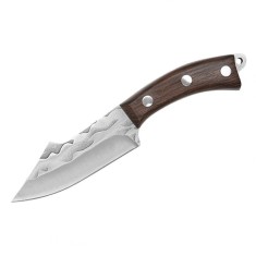 Cutit de vanatoare, 18 cm, lemn, maro, teaca inclusa