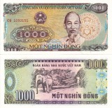 Bancnota Vietnam 1000 Dong 1988 UNC, Asia, Necirculata