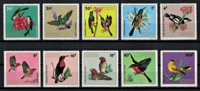 RWANDA 1972 - Pasari / serie completa MNH foto