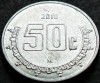 Moneda exotica 50 CENTAVOS - MEXIC, anul 2010 * cod 4504, America Centrala si de Sud