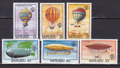 Vanuatu 1983 aviatie baloane MI 660-665 MNH w65 foto
