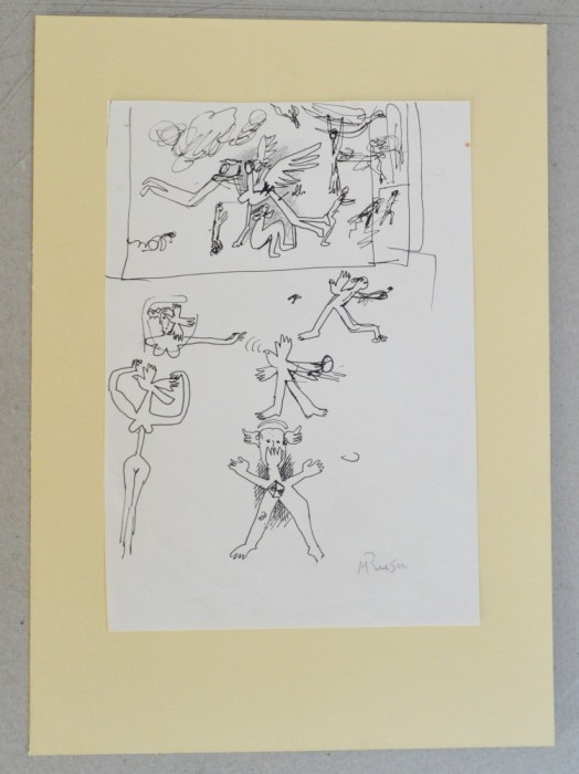 Mihai Rusu &quot;Personaje&quot; desen in penita