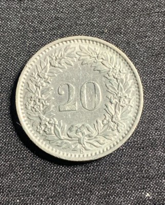 Moneda 20 rapper 1966 Elvetia foto