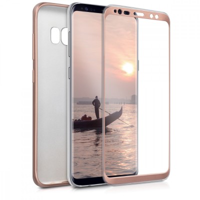 Husa pentru Samsung Galaxy S8 Plus, Silicon, Roz, 42755.31 foto