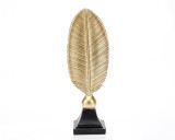 Statueta &quot;Feather&quot; Gold din rasina ComfortTravel Luggage, Ella Home