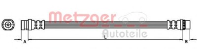 Conducta / cablu frana NISSAN INTERSTAR bus (X70) (2002 - 2016) METZGER 4110214 foto