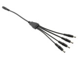 Cablu ESPE 2x0,75mm&sup2; DC 5,5x2,1mm mufă x4 + soclu drept KS216-104