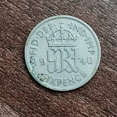 M3 C50 - Moneda foarte veche - Anglia - six pence - 1940