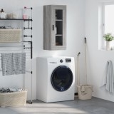 vidaXL Dulap montat pe perete, gri sonoma, 34,5x34x90 cm 828930