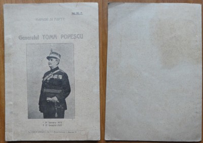 Oameni si fapte ; Generalul Toma Popescu , 1933 , editia 1 foto