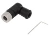 Conector M8 mamă 3 pini unghi 90&deg; cablu 4A IP67 HARTING