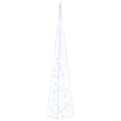 Con de lumina cu LED decorativ, albastru, 90 cm, acril foto