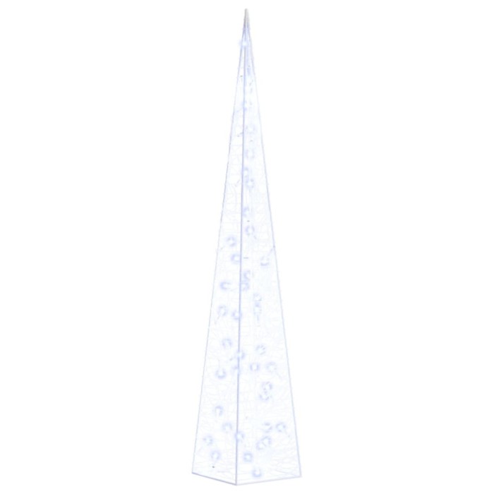 Con de lumina cu LED decorativ, albastru, 90 cm, acril