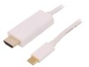 Adaptor USB 3.1 HDMI USB C 1m Alb