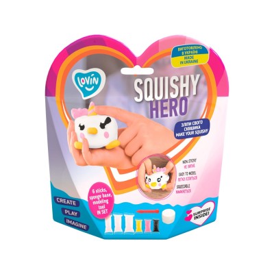 Set Air Clay cu argila usoara pentru modelaj Lovin - 6 culori - Squishy Hero - Teensy-Weensy foto