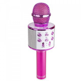 Microfon karaoke cu baterii, Fucsia