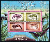NIGERIA 1988 FAUNA MARINA CREVETI