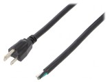 Cablu Alimentare NEMA 5-15 5m Negru 15A