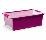 Cutie cu capac pentru depozitare,Plastic,Mov, 55x34x18 cm, Oem