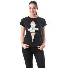 M421-1 Tricou cu maneca scurta si imprimeu inghetata