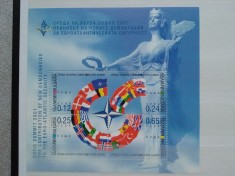 2001-Bulgaria-Cooperarea Nordatlantica-bl.249-MNH-Perfect foto