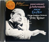 Rimsky-Korsakov / Debussy : Chicago Symphony Orchestra, Fritz Reiner &lrm;&ndash; Scheherazade / La Mer [ cd ] RCA 1991 UK