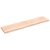 VidaXL Blat de masă, 220x50x(2-6) cm, lemn masiv de stejar netratat