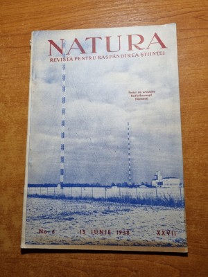natura 15 iunie 1938-pomenirea doctorului c.i. istrati,postul radio baneasa foto