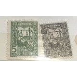 Timbre Romania Timbru de ajutor 5 10 bani
