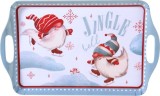 Tava de Craciun pentru servire si decor festiv, 38x24 cm