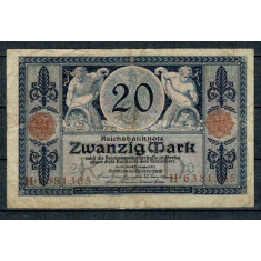 Germania 1915 - 20 Mark, circulata
