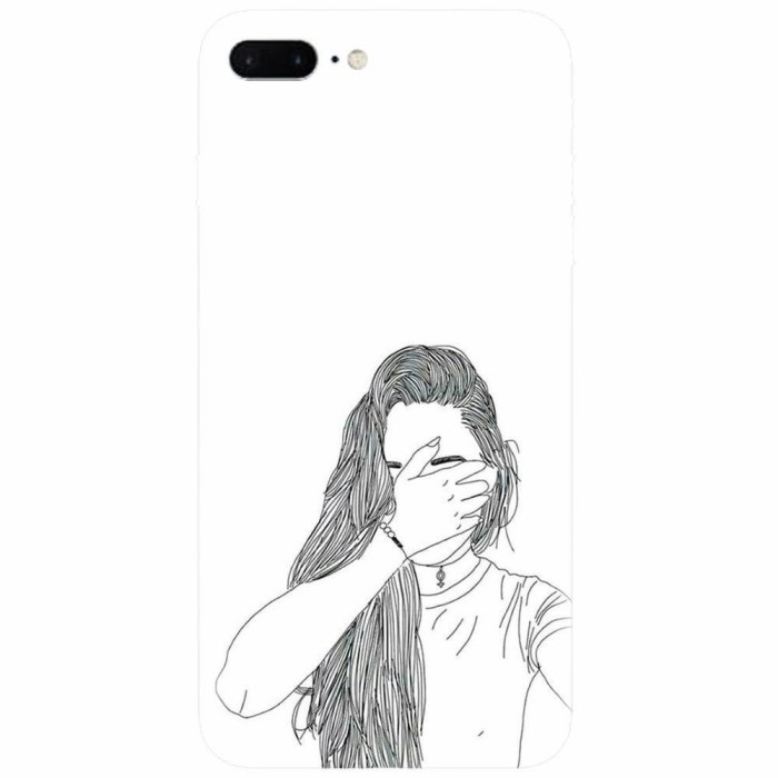 Husa silicon pentru Apple Iphone 7 Plus, Dont Look