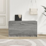 Cumpara ieftin Bancă pentru pantofi, gri sonoma, 80x24x45 cm, lemn prelucrat