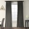 Set draperii din catifea cu rejansa, Premium, 150x210 cm, densitate 700 g/mp, Gri, 2 buc