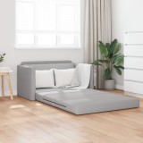 VidaXL Canapea Gri Cloud 2 &icirc;n 1 124x71x78 cm Stofă
