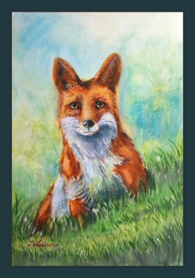 Acuarela neinramata 30x20cm ( tablouri tablou picturi pictura grafica decor ) foto