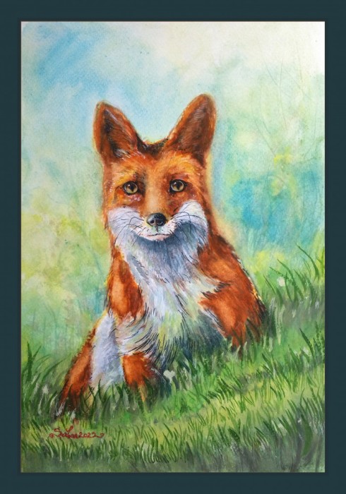 Acuarela neinramata 30x20cm ( tablouri tablou picturi pictura grafica decor )