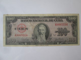 Cuba 100 Pesos 1950 bancnota din imagini