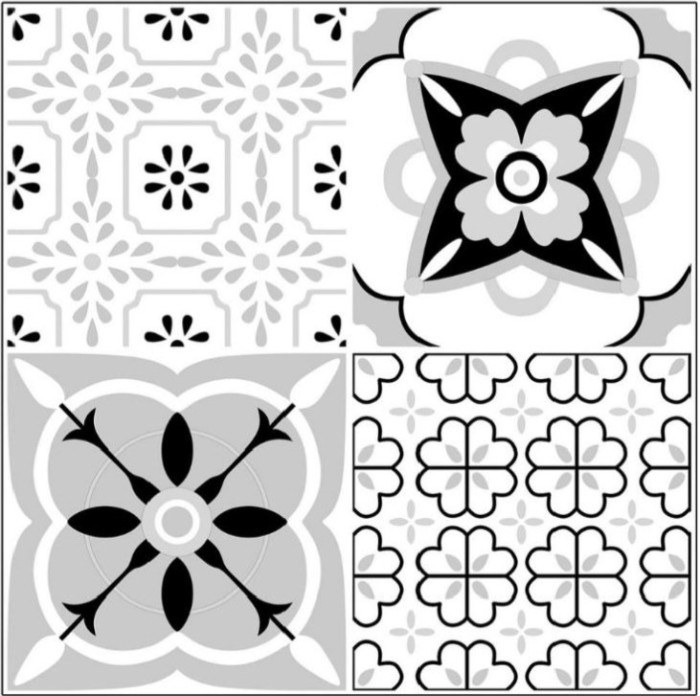 Set 12 placi decorative autoadezive din vinil, 30x30 cm, antiderapante, rezistente la apa, pentru pardoseala sau pereti